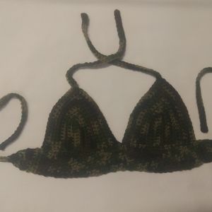 Crochet bikini top